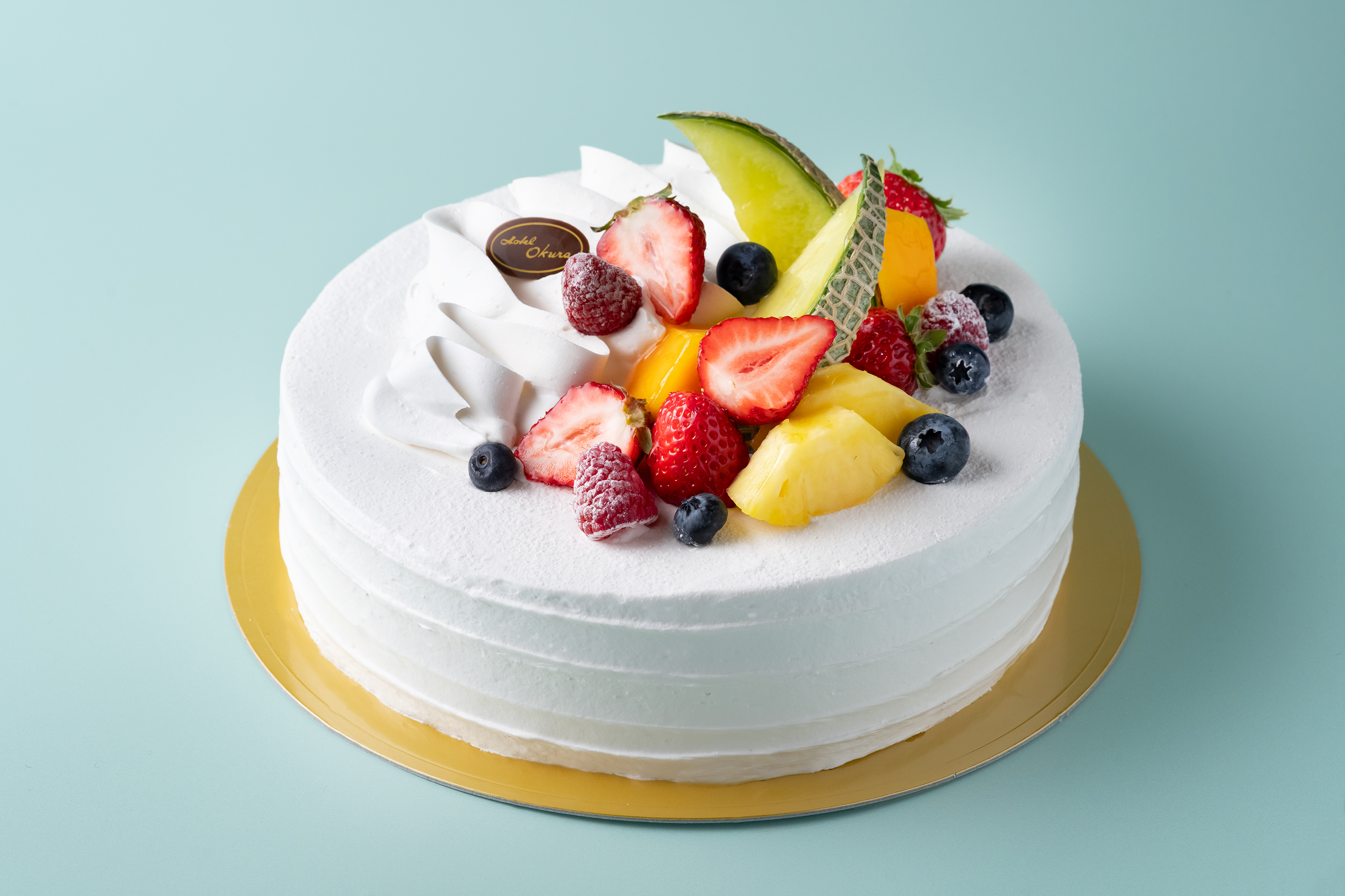 誕生日・3日前までに要予約】フルーツ盛り合わせホールケーキ 7号